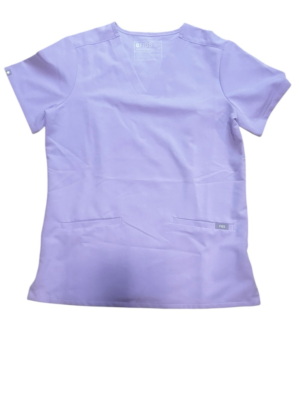 FIGS Casma 3 Pocket Scrub Top Small Lavender Dew 💜 Nurse CNA Medical Uniform